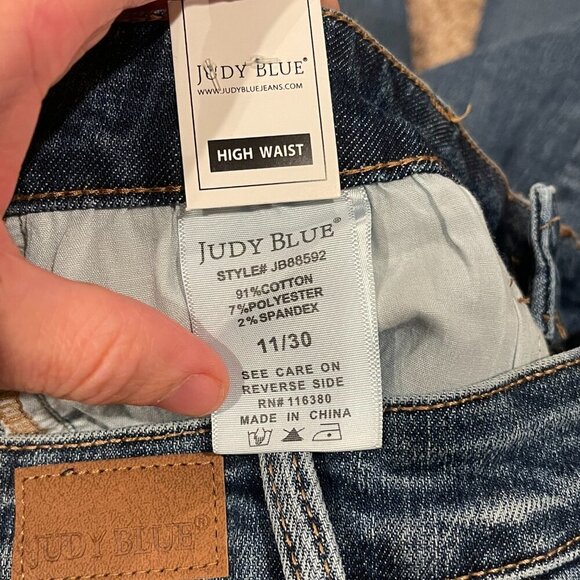 Judy Blue Women's High Waist Wide Leg Denim Jean Pant, Size 11/30, NWT - Picture 3 of 5